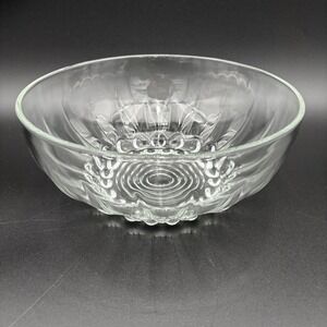 VTG Reims Bubble Bottom Glass Serving‎ bowl 9.5" France